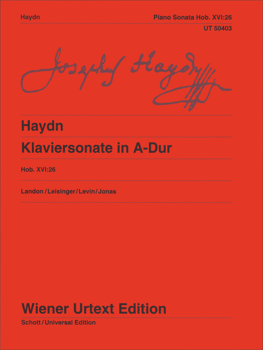 Haydn: Piano Sonata in A Major, Hob. XVI:26