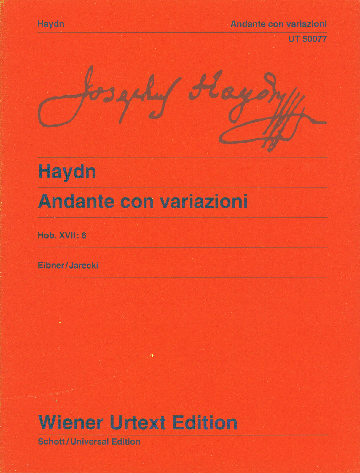 Haydn: Andante con Variazioni, Hob. XVII:6