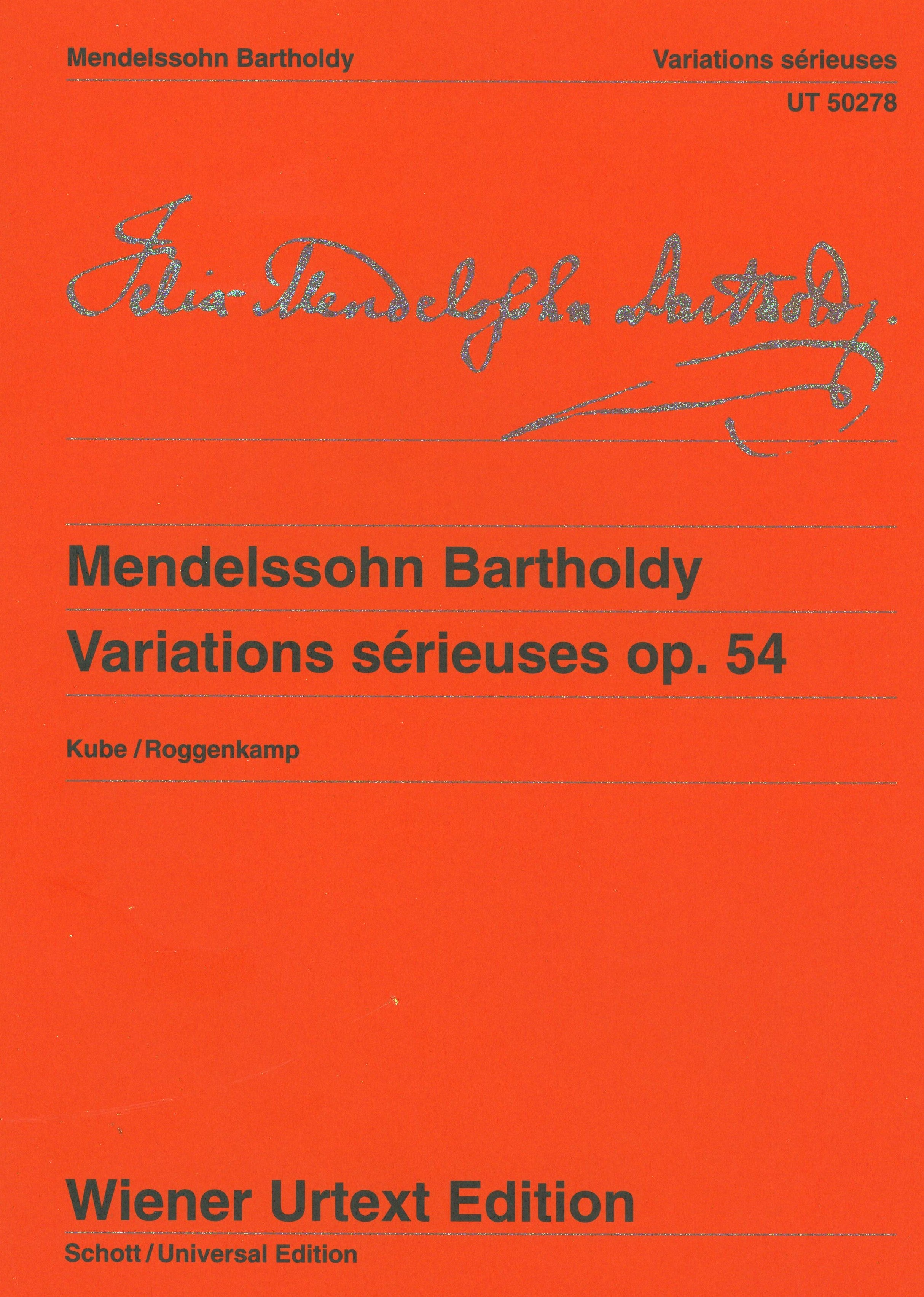 Mendelssohn: Variations Sérieuses, Op. 54 – Ficks Music