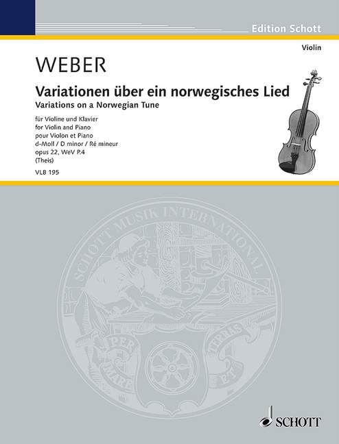 Weber: 9 Variations on a Norwegian Air, WeV P.4, Op. 22