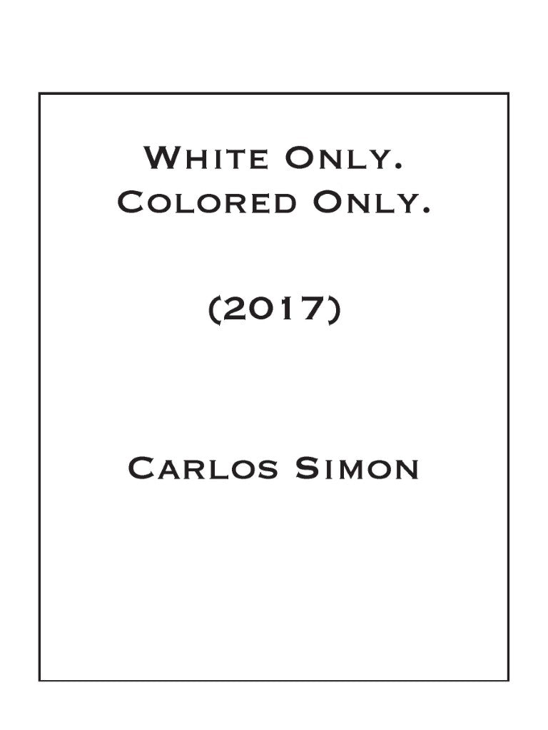 Simon: White Only, Colored Only