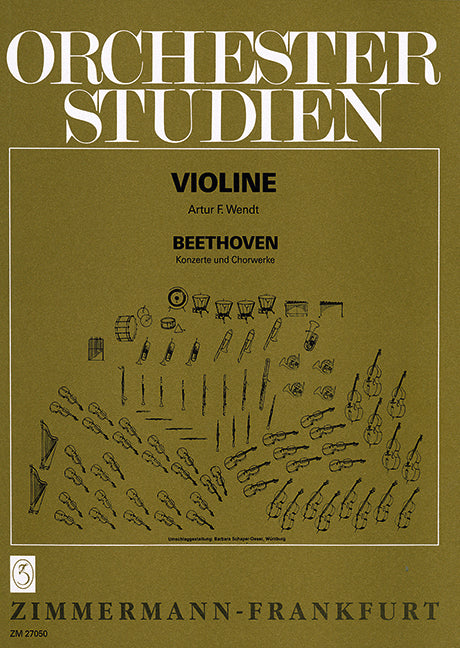 Orchestra Studies for Violin - Beethoven's Concerts and Choral Works