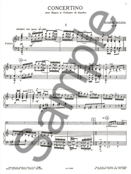 Bozza: Concertino, Op. 49