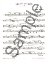 Bitsch: 20 Etudes for Bassoon