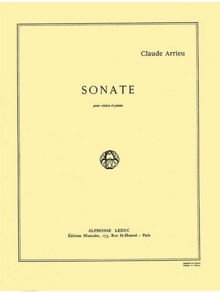 Arrieu: Violin Sonata