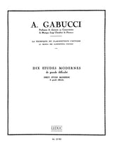 Gabucci: 10 Etudes modernes de grande difficulte