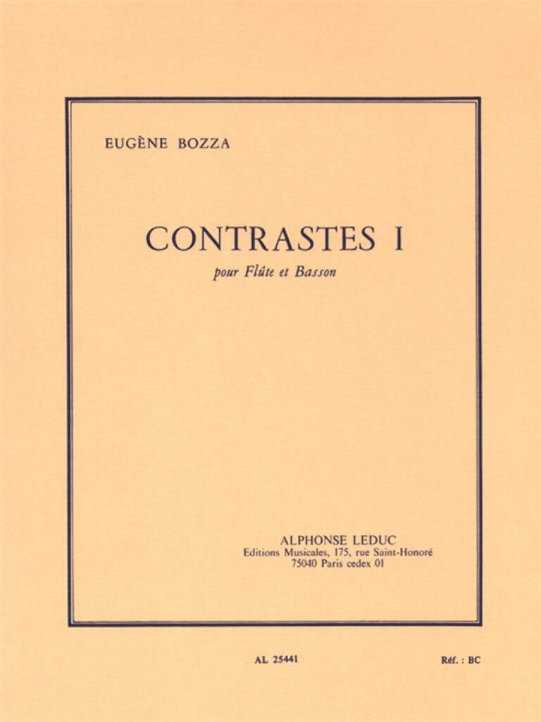 Bozza: Contrastes I