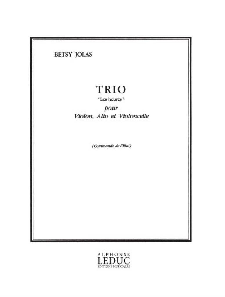 Jolas: String Trio ("Les heures")