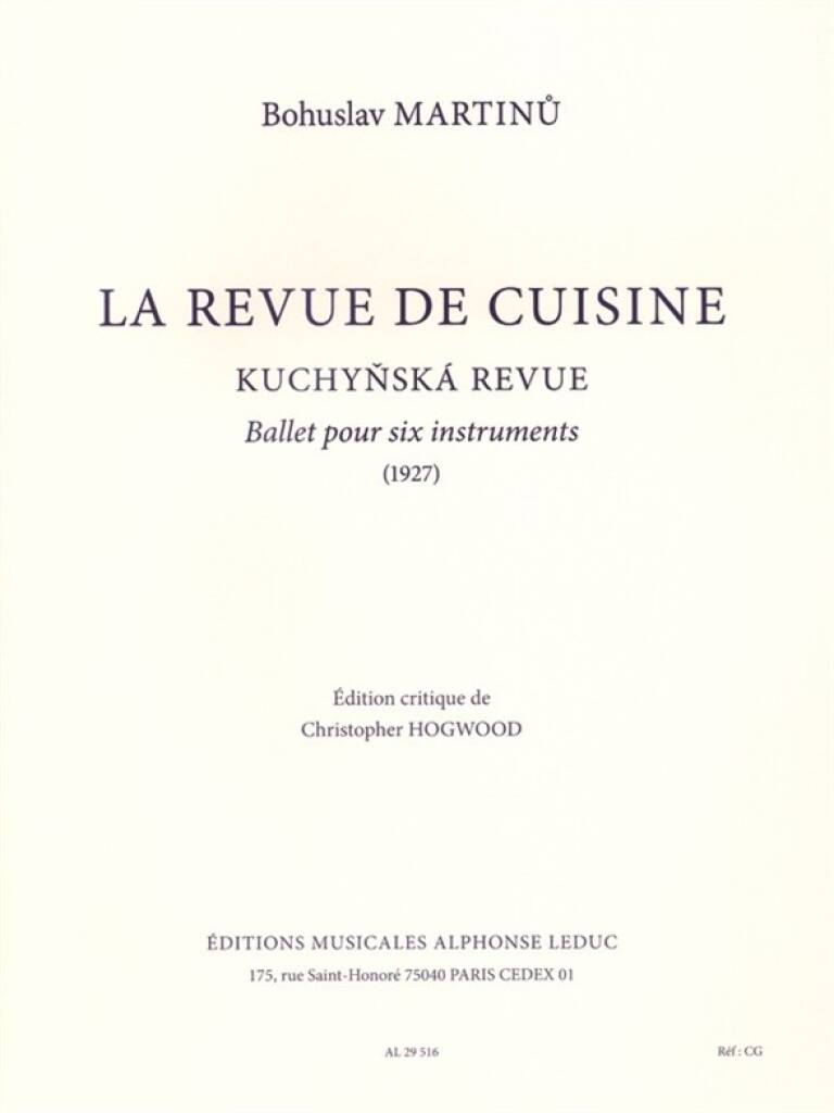 Martinů: La revue de cuisine, H 161