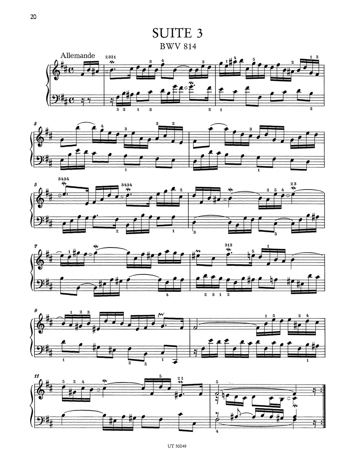 Bach: French Suites, BWV 812-817