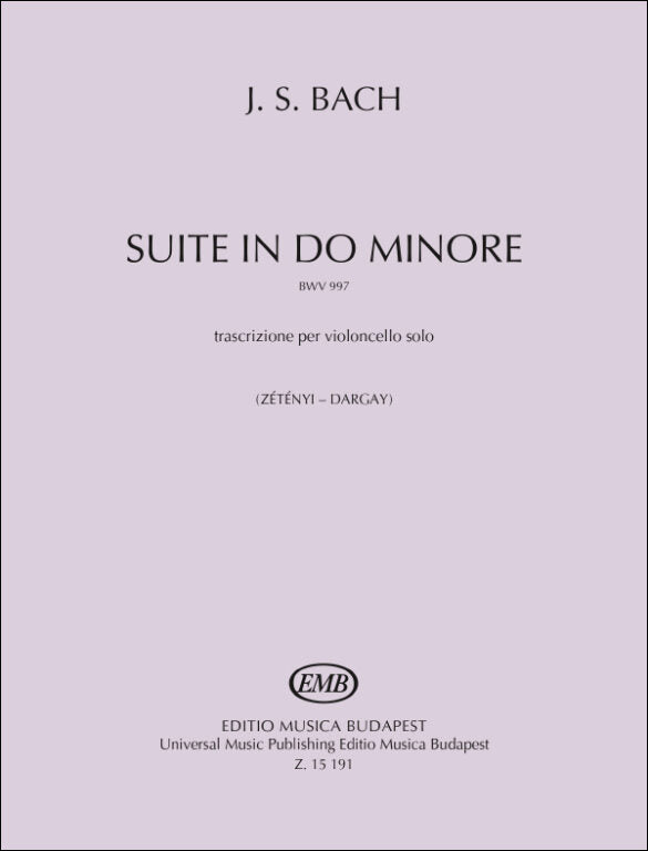 Bach: Suite in C Minor, BWV 997 (arr. for cello)