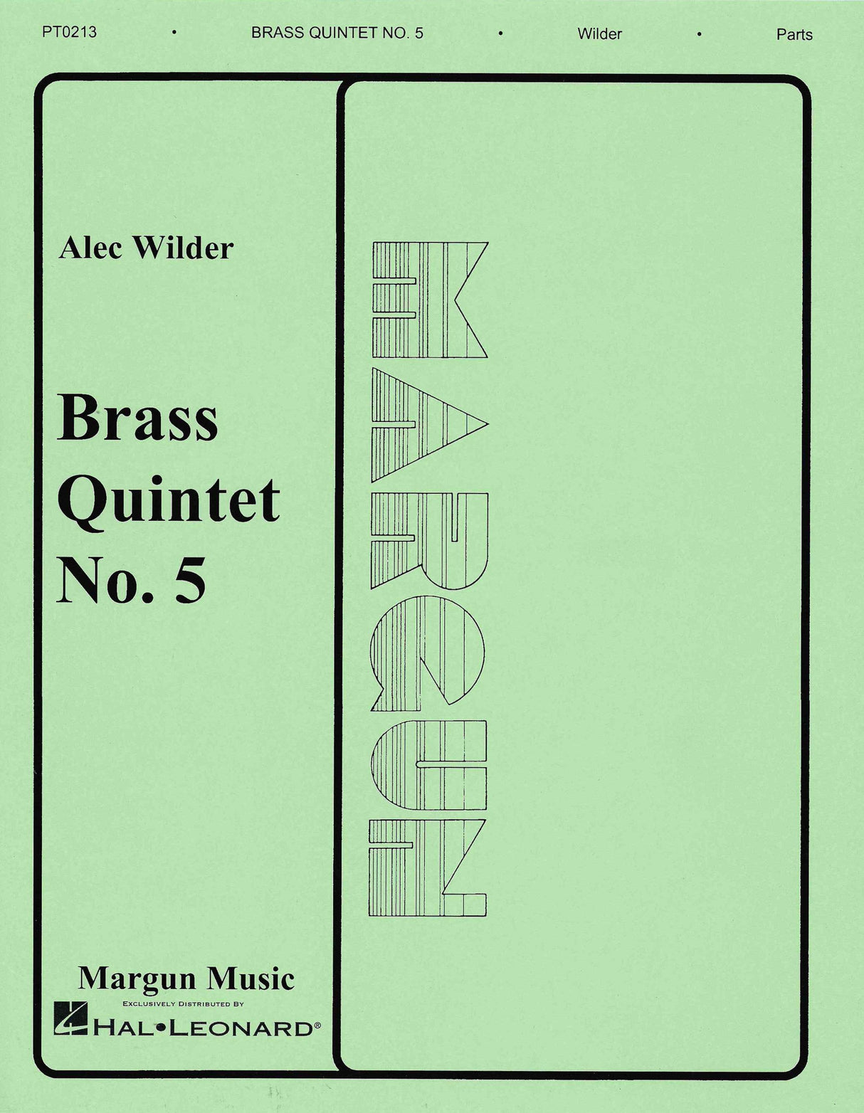 Wilder: Brass Quintet No 5