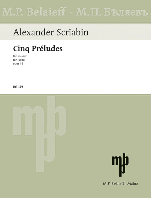 Scriabin: 5 Préludes, Op. 16