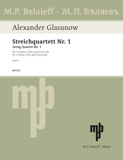 Glazunov: String Quartet No. 1 in D Major, Op. 1