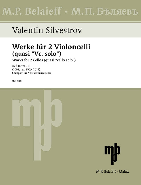 Silvestrov: Works for 2 Cellos (quasi "cello solo")