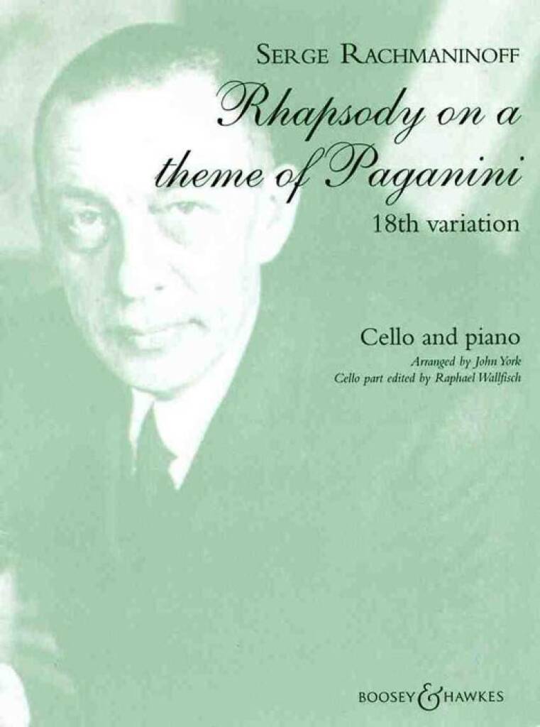 Rachmaninoff: 18th Variation from Rhapsody on a Theme of Paganini (arr. for cello & piano)