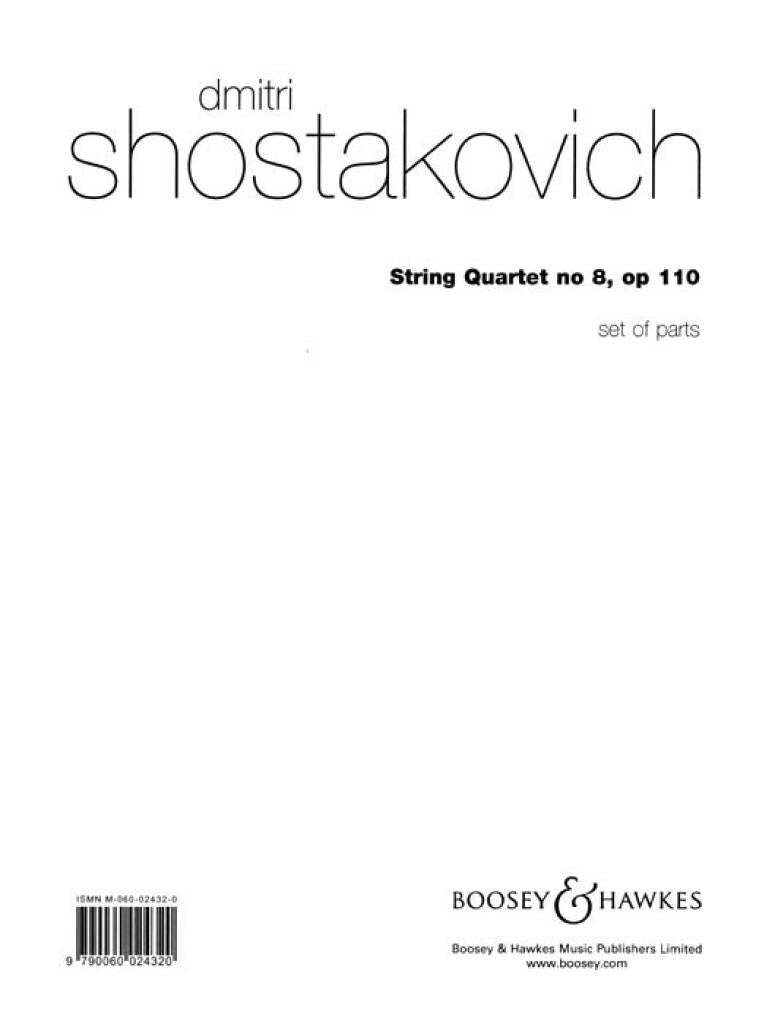 Shostakovich: String Quartet No. 8, Op. 110