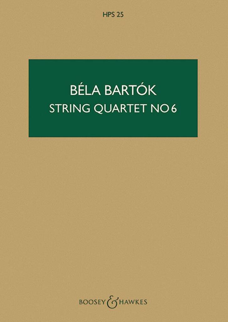 Bartók: String Quartet No. 6