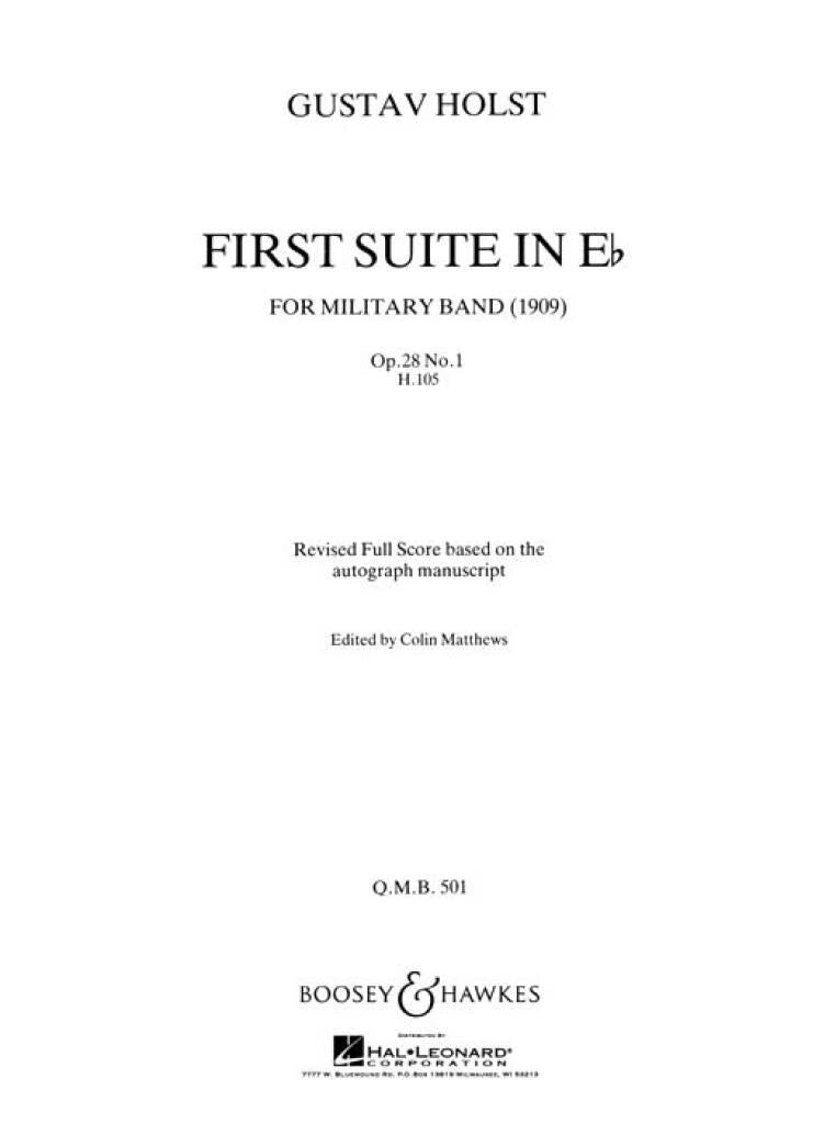 Holst: First Suite in E-flat Major