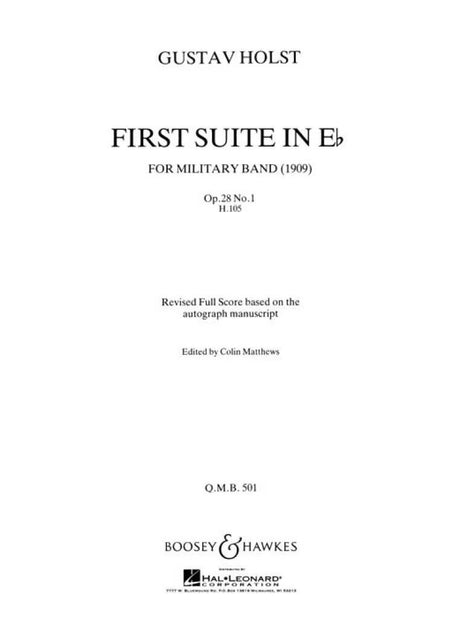 Holst: First Suite in E-flat Major