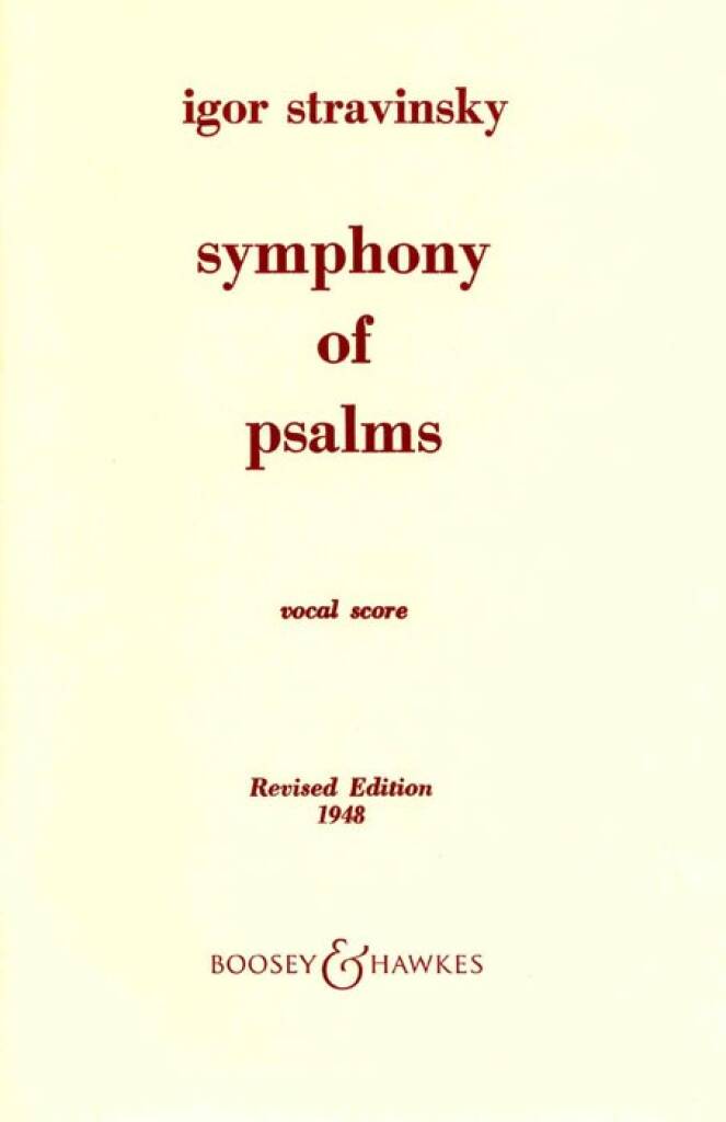 Stravinsky: Symphony of Psalms