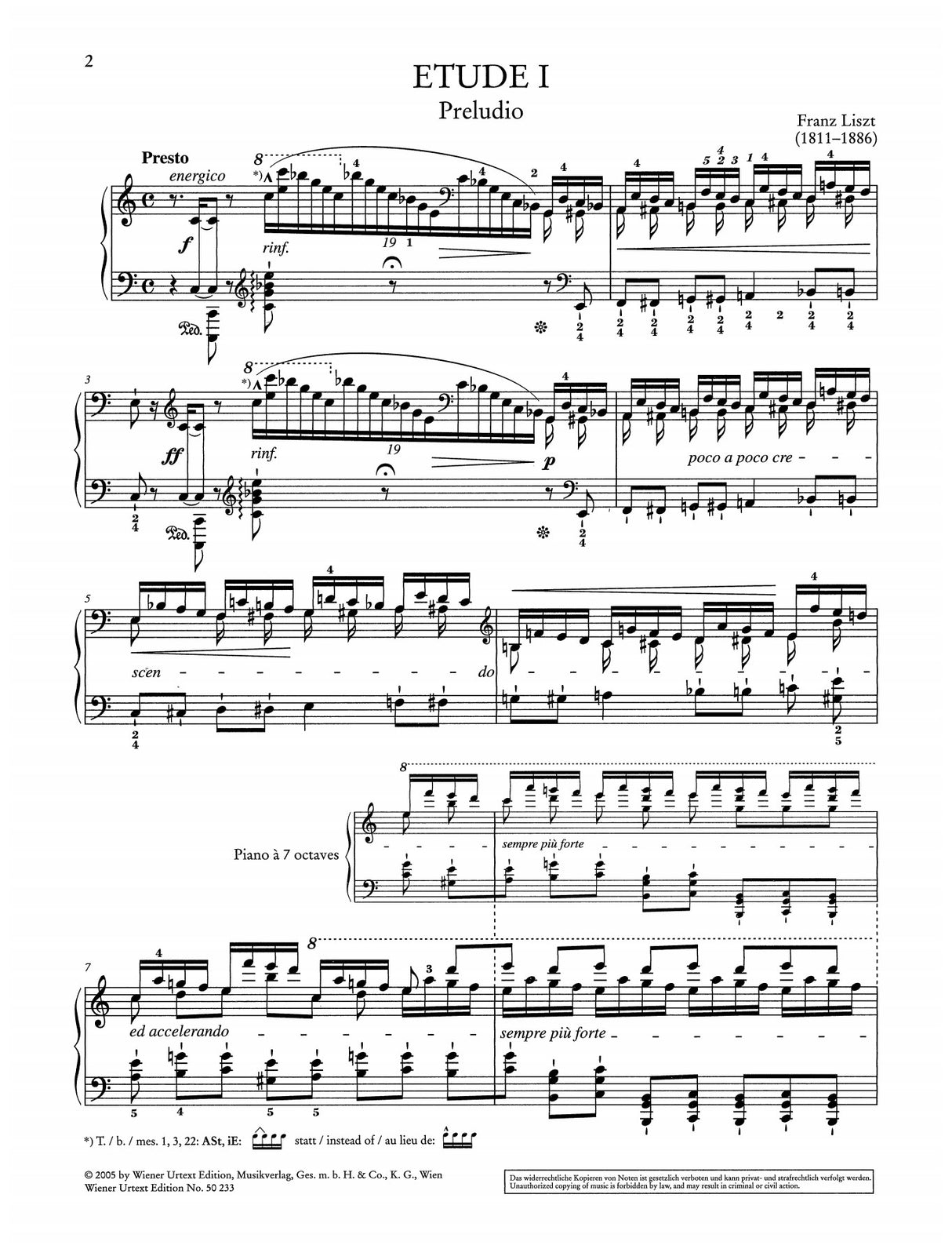 Liszt: Transcendental Etudes, S. 139 and Grand Etudes, S. 137 Nos. 2 & 7