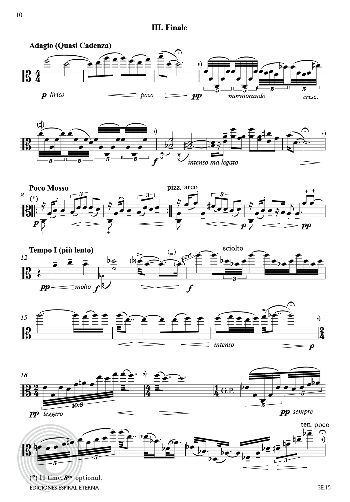 Brouwer: Sonata for Solo Viola