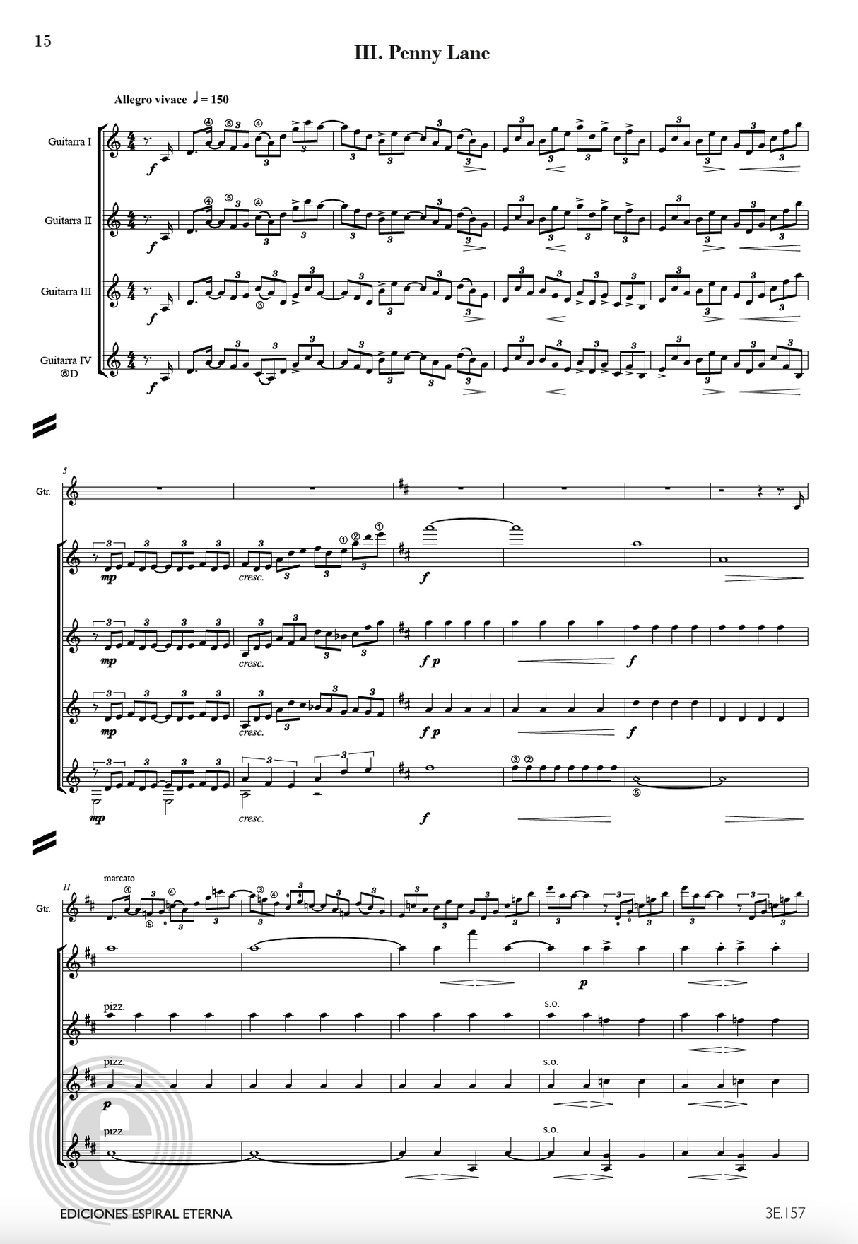 Brouwer: Beatlerianas (arr. for guitar & guitar ensemble)