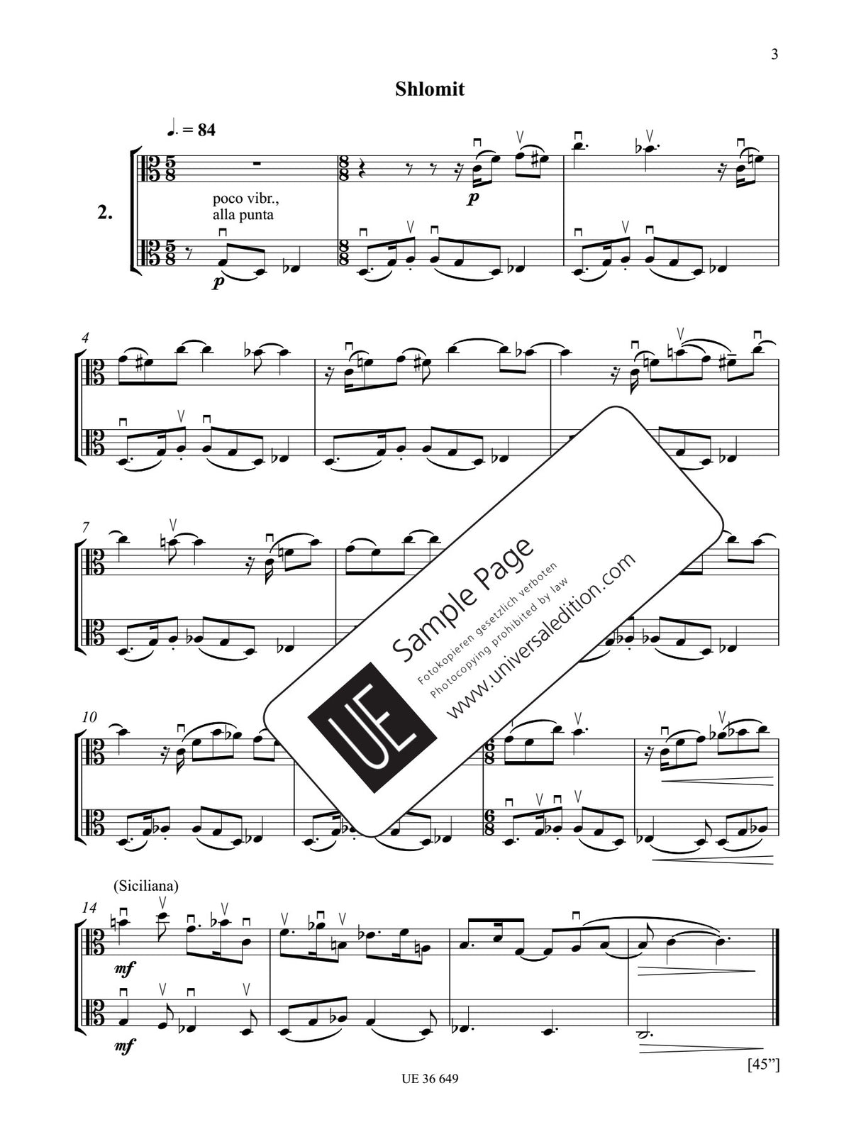 Berio: Duetti (arr. for 2 violas)