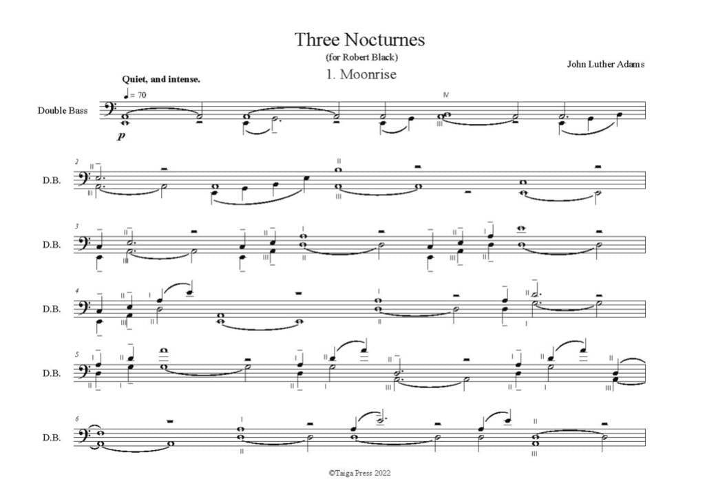 Adams: 3 Nocturnes