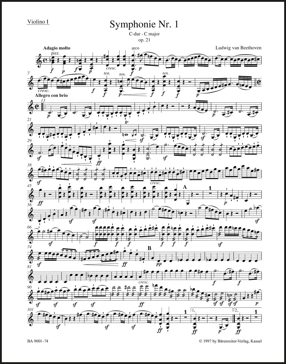 Beethoven: Symphony No. 1 in C Major, Op. 21