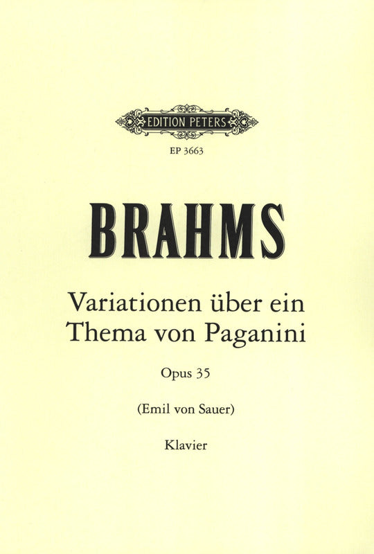 Brahms: Paganini Variations, Op. 35