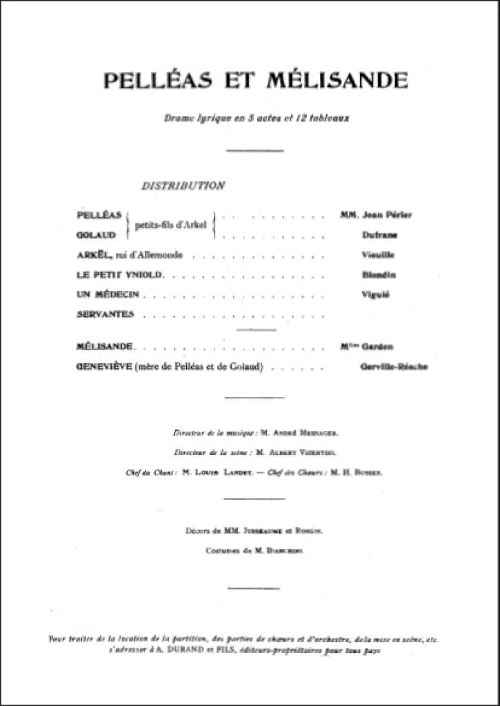 Debussy: Pelléas et Mélisande