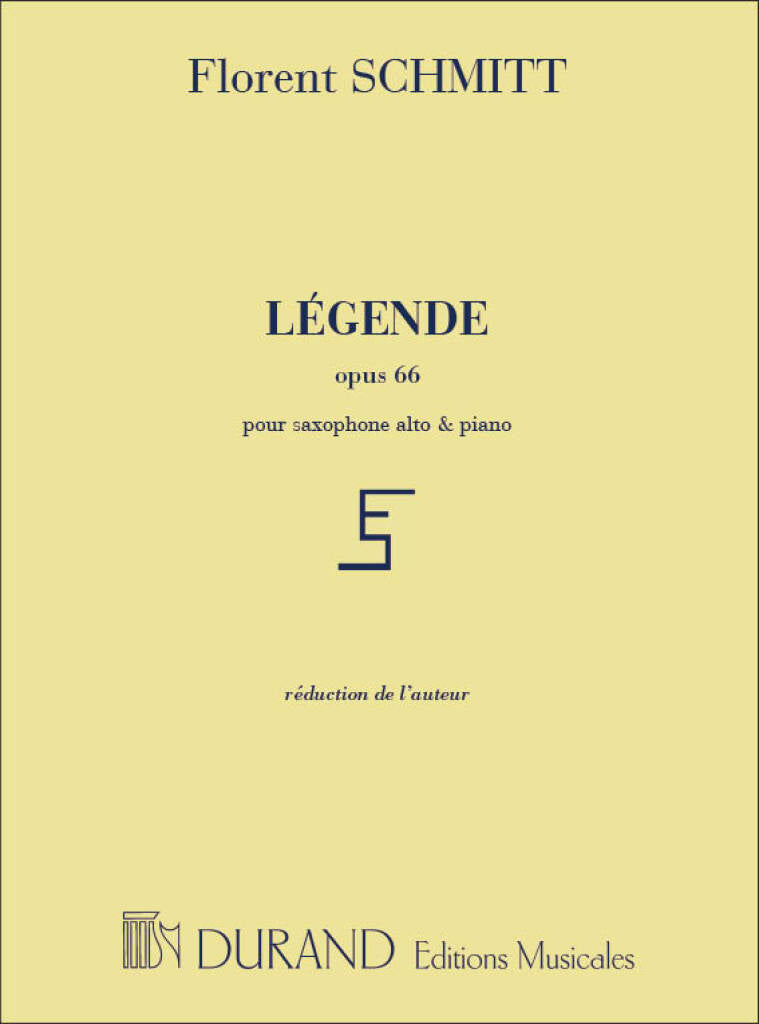 Schmitt: Légende, Op. 66