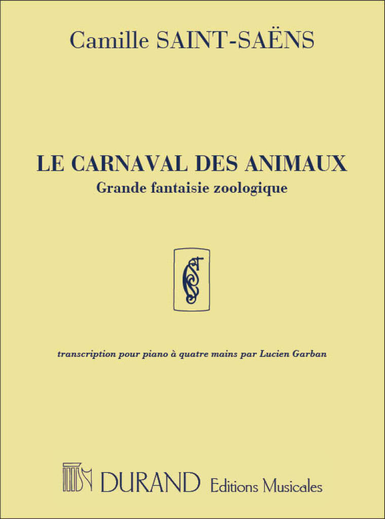 Saint-Saëns: Le carnaval des animaux (arr. for piano 4-hands)