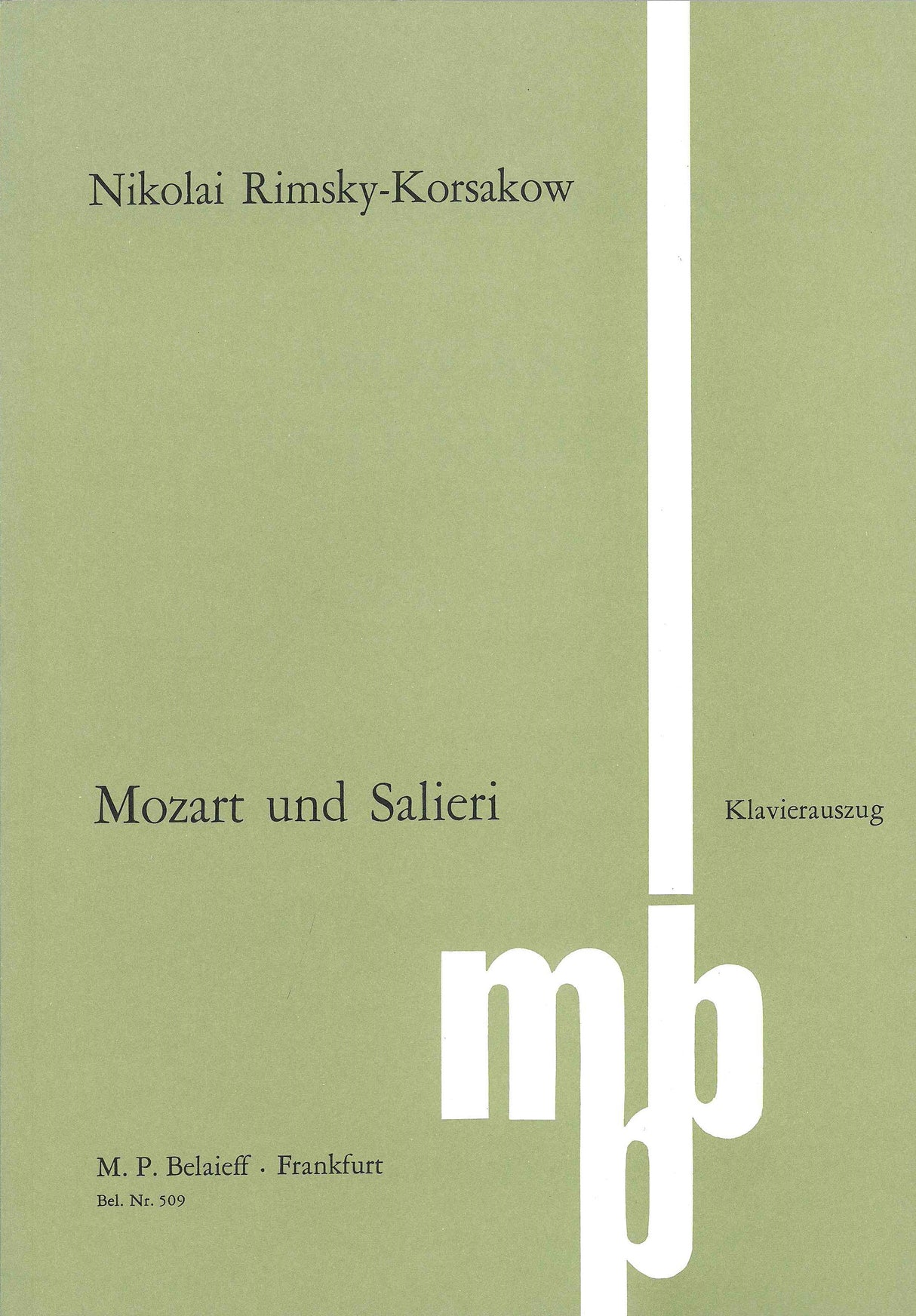 Rimsky-Korsakov: Mozart and Salieri, Op. 48