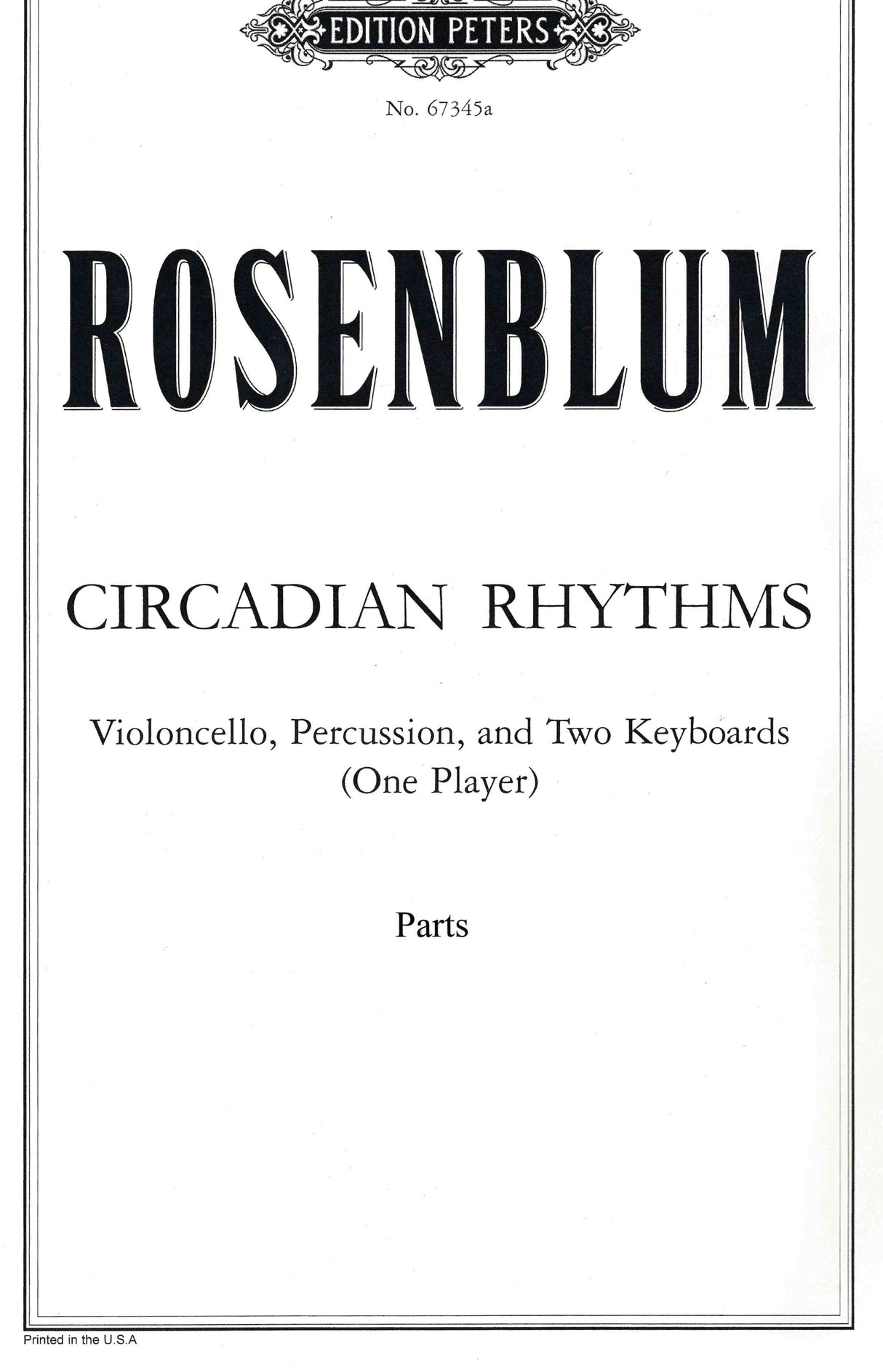 Rosenblum: Circadian Rhythms