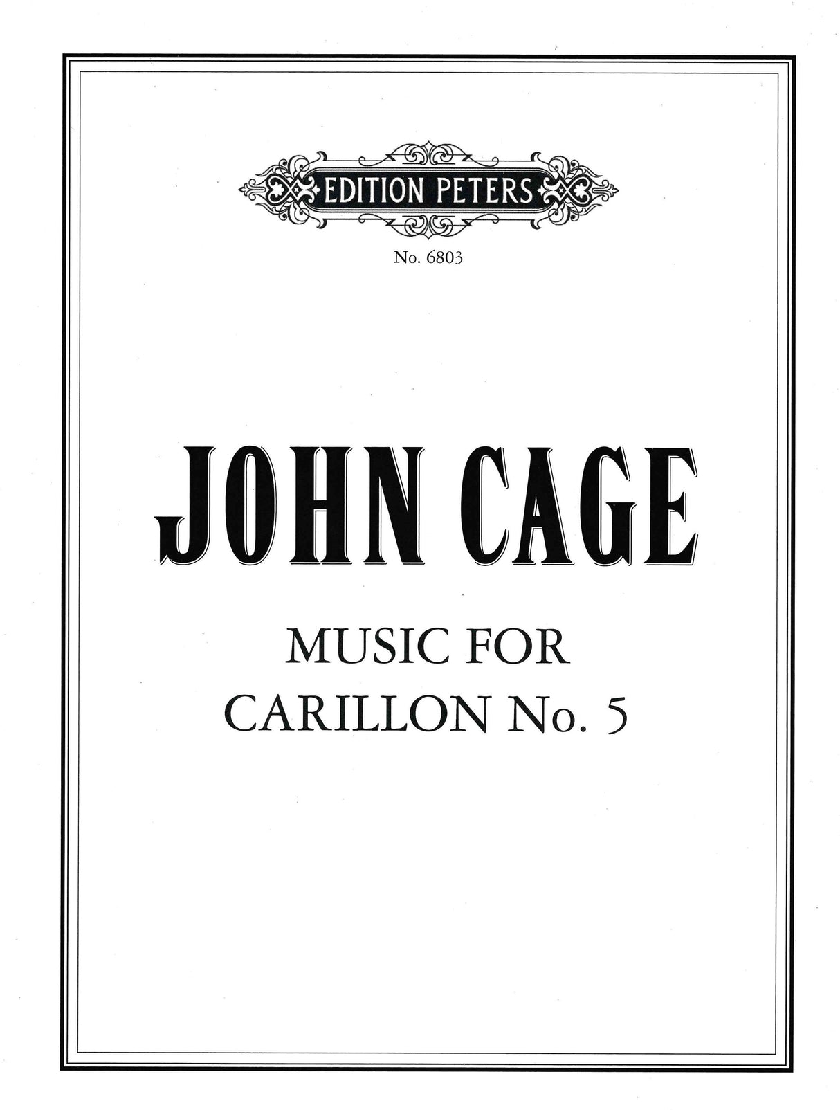 Cage: Music for Carillon No. 5 (1967)