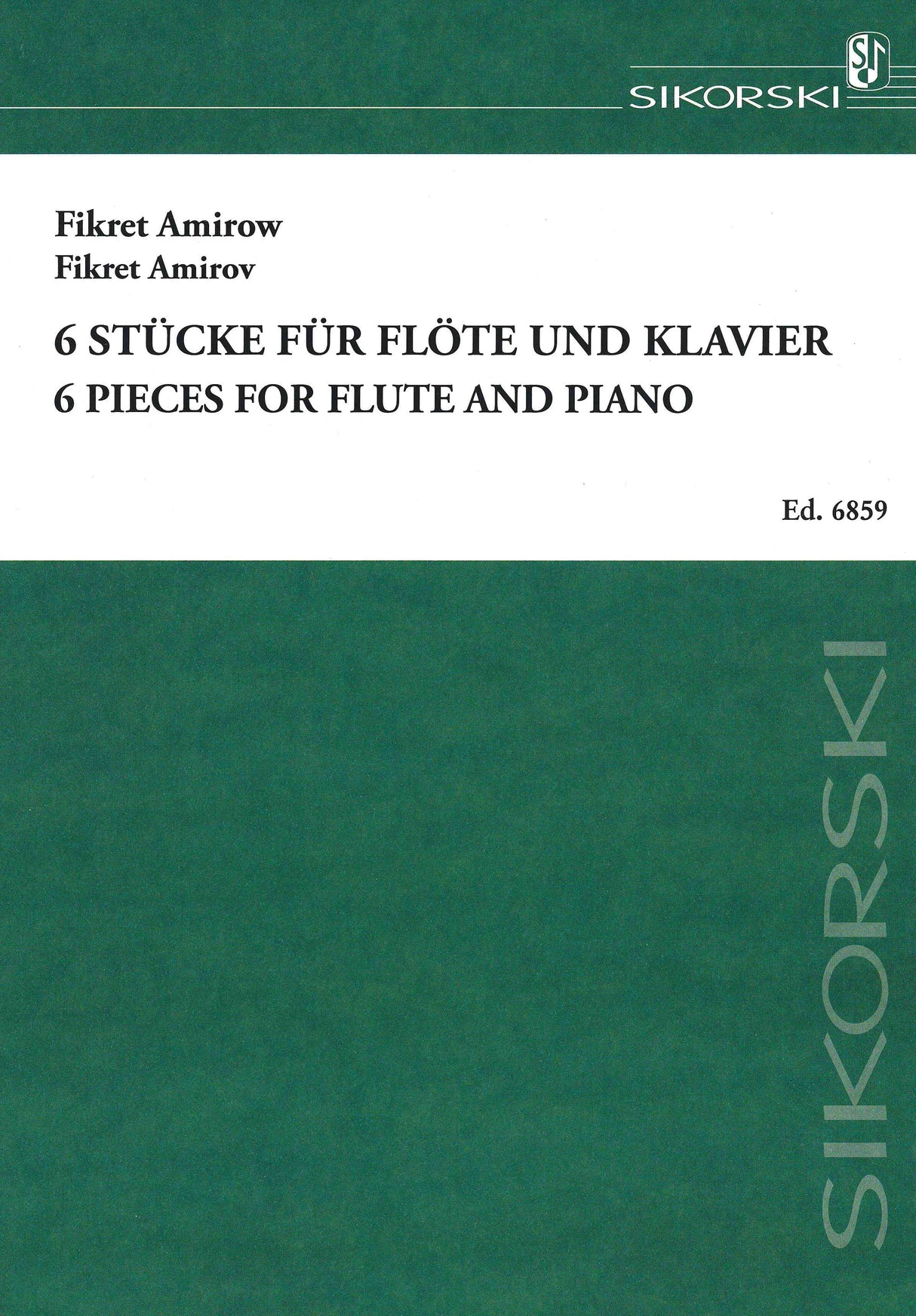 Amirov: 6 Pieces Flute and Piano