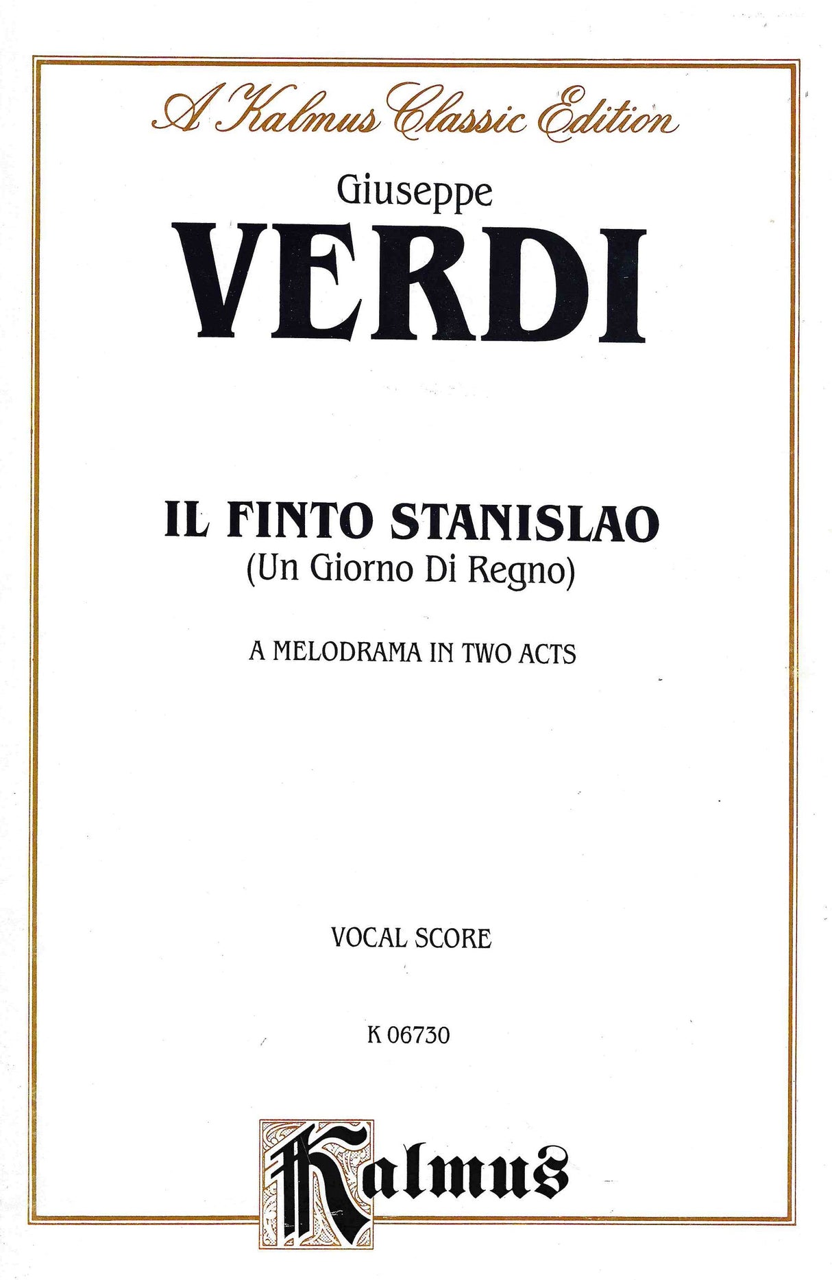 Verdi: Un giorno di regno