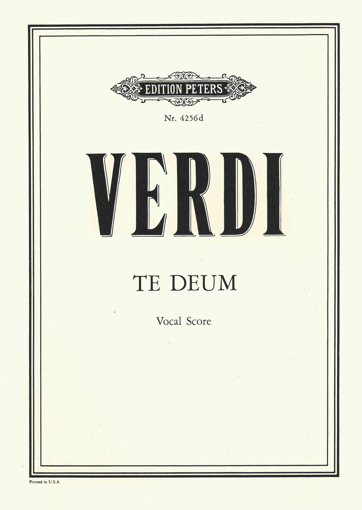 Verdi: Te Deum from Quattro pezzi sacri