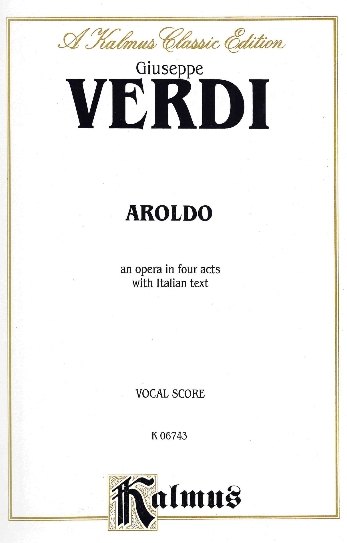 Verdi: Aroldo