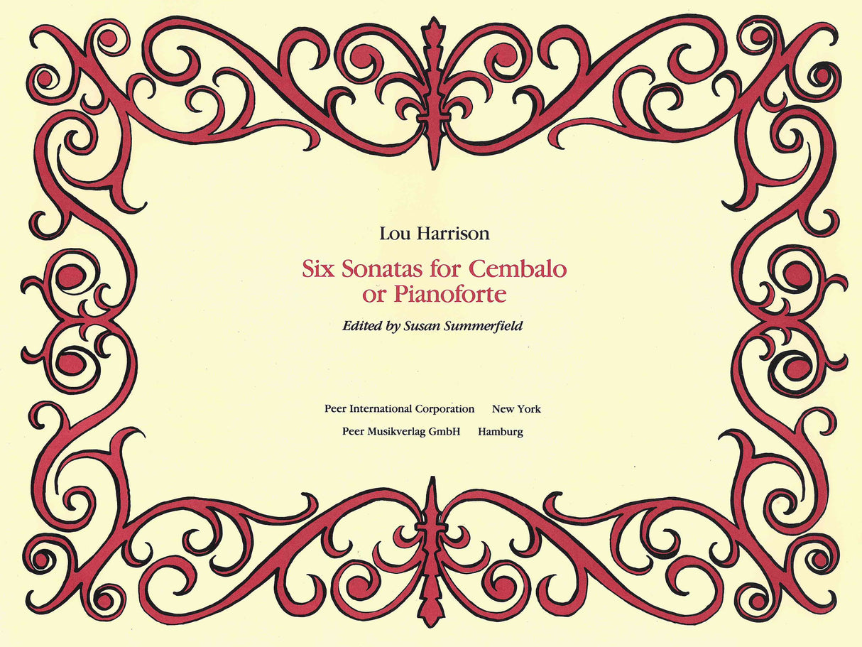 Harrison: 6 Sonatas for Cembalo