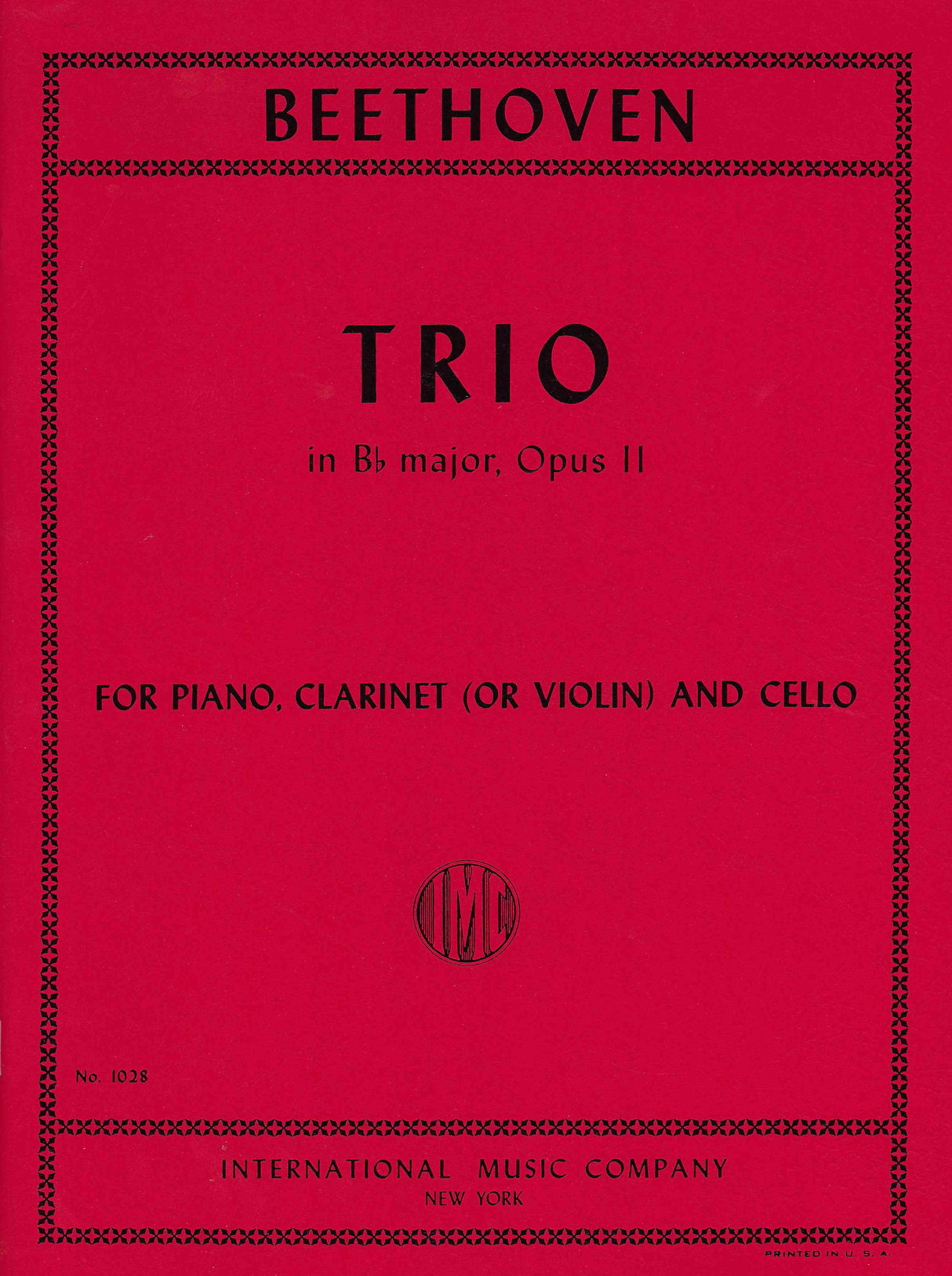 Beethoven: Trio in B-flat Major, Op. 11