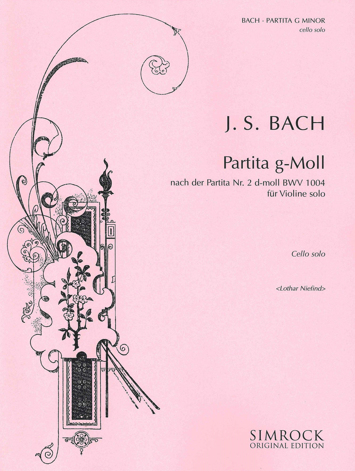 Bach: Partita No. 2, BWV 1004 (trans. for cello)