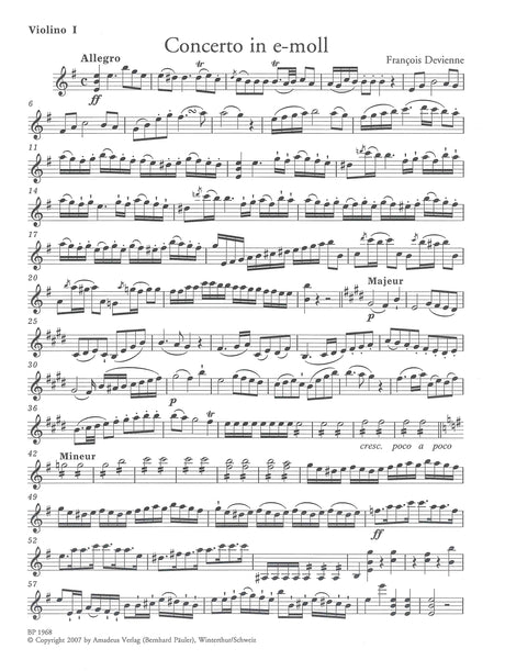 Devienne: Flute Concerto No. 7 in E Minor