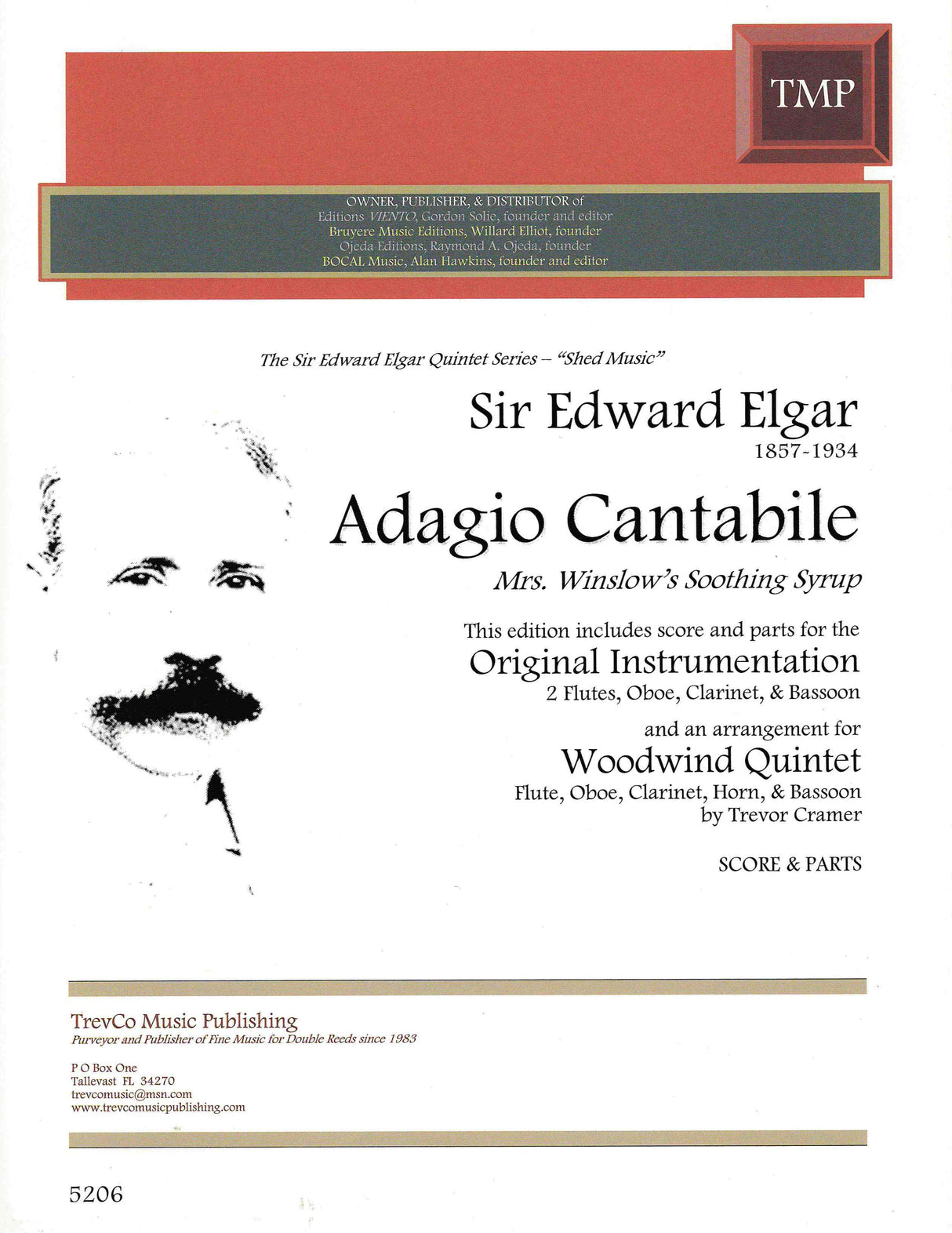 Elgar: Adagio Cantabile, Op. 6, No. 6 (Original Instruments & arr. for Wind Quintet)