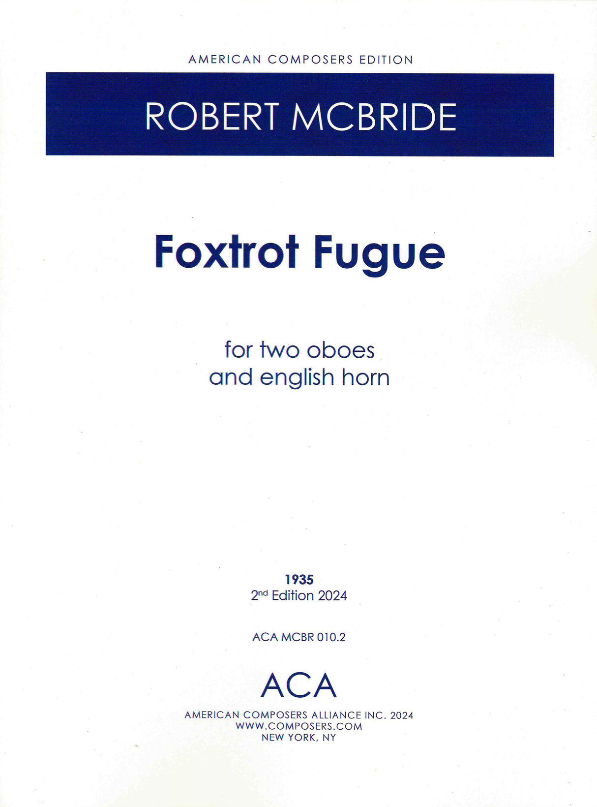 McBride: Foxtrot Fugue