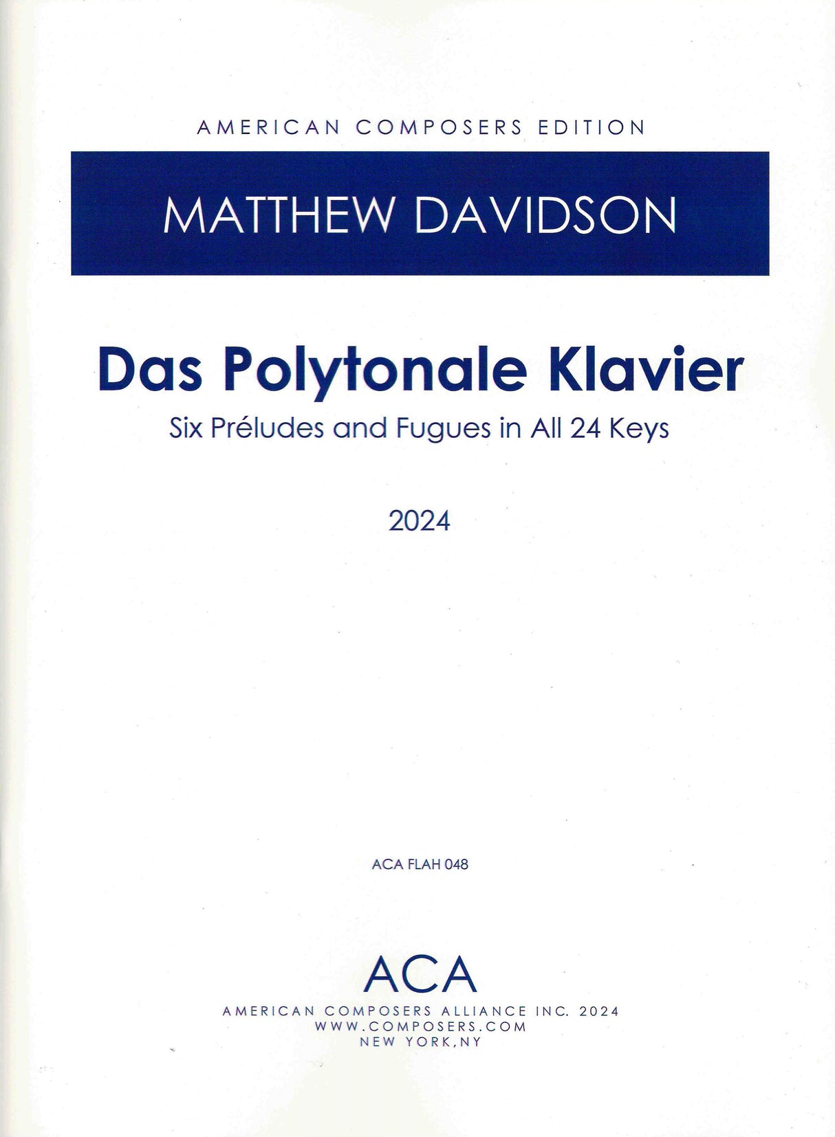 Davidson: Das Polytonale Klavier