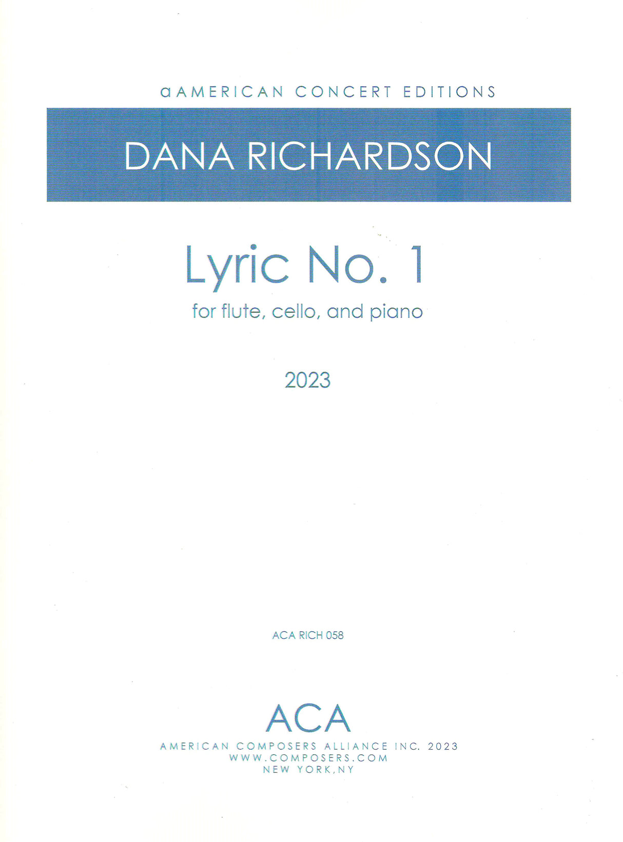 Richardson: Lyric No. 1